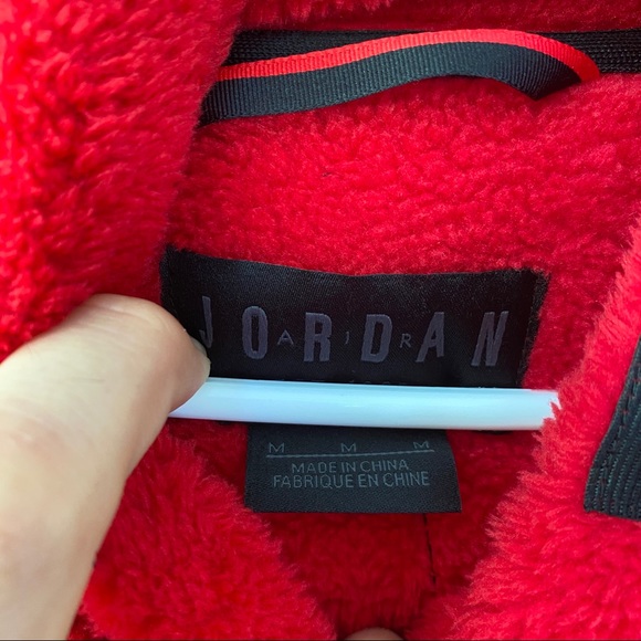 Jordan Flight Red Fleece Hoodie - Picture 4 of 5